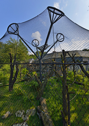 Stainless Steel Wire Rope Mesh For Cable Mesh Zoo Fence / Plant Climbing Forest Net