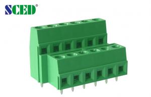 Buy cheap Double Levels PCB Terminal Block Green 5.08mm 10A Plastic Nickel Plated product
