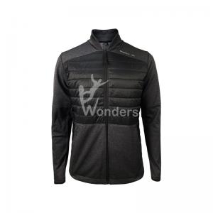 China Men's Hybrid Sport Breathable Fleece Jacket Long Sleeve 100% Polyester on sale