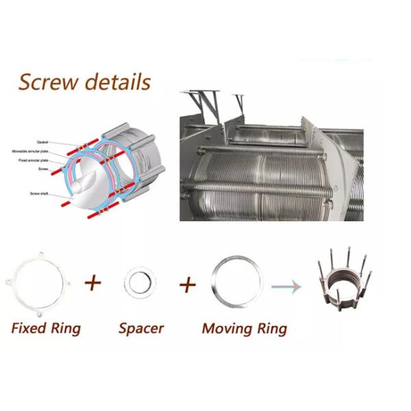 4000mg/L Multi Plate Screw Press Dewatering Machine Sludge Dewatering Unit
