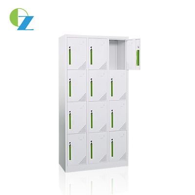 Cold Rolling Steel Office Lockers / Metal Locker Cupboard 12 Door 1850mm Height