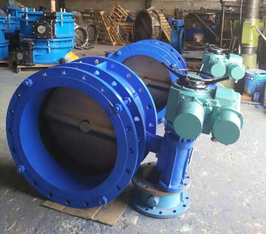 Double Eccentric Flange PVC Butterfly Valve and Pneumatic Actuation for Industrial