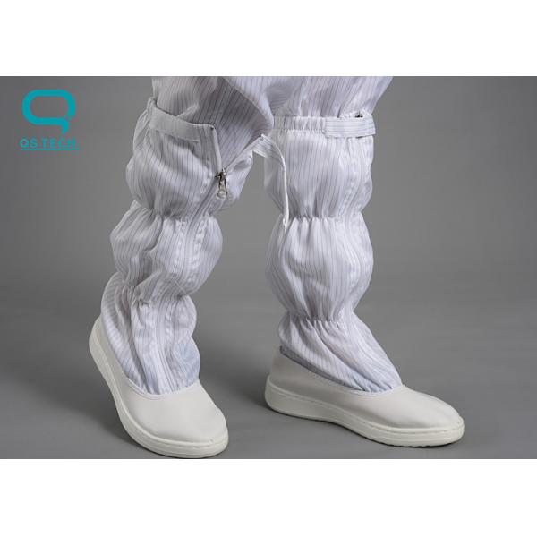 ESD 0.5cm Mesh Stripe Cleanroom Boots Anti Static Dust Free