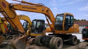 Buy cheap Used Hyundai Wheel Excavator HYUNDAI 130-5 Wheel Excavator FOR SALE product