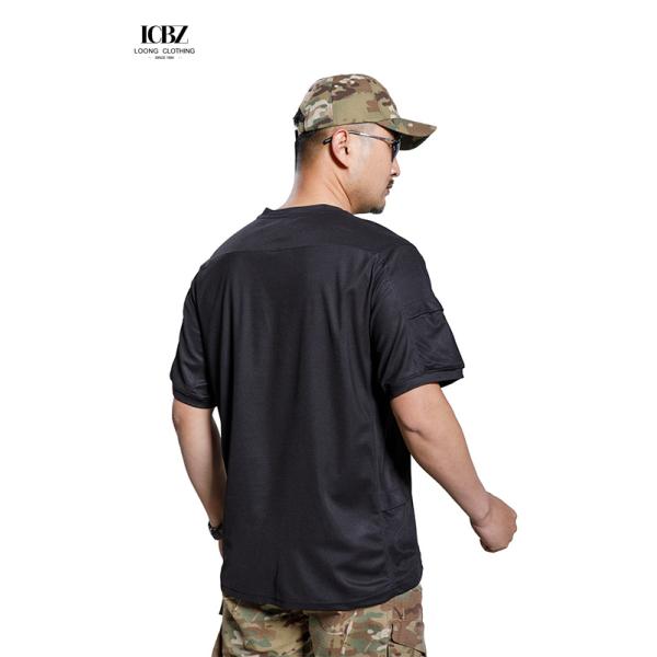 Woodland Camouflage Active Training T-Shirts for Men Custom Logo Quick Dry Material