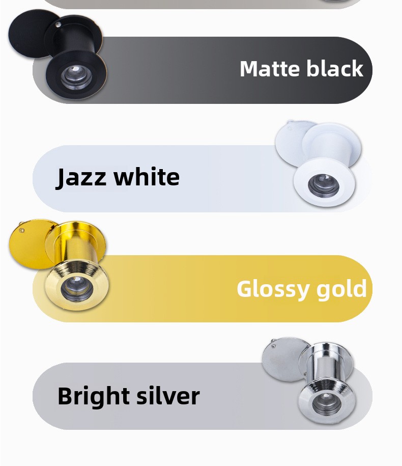 Modern High-Definition Thickened Waterproof Fire-Rated Side Sliding Cat Eye Mirror Apartment Villa Hotel Factory-Direct Zinc