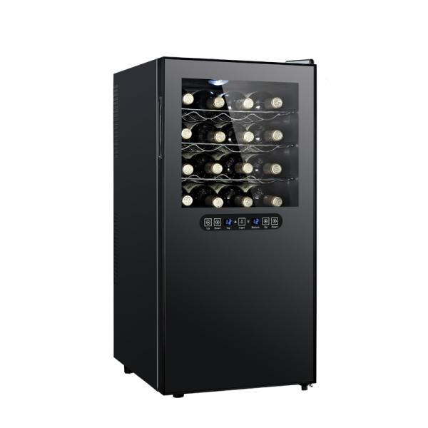 Electric Dual Zone Thermoelectric Wine Cooler Touch Panel Control