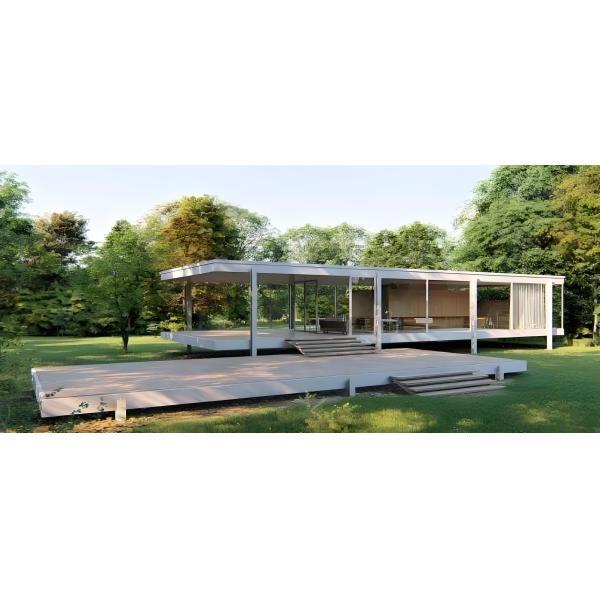 Steel Frame Prefab Backyard Studio Customized For Kiosk