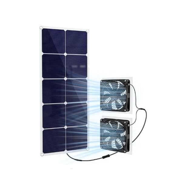 FTBM30 Solar Panel Fan Kit,30W,Solar Powered ,Potable Weatherproof IP65