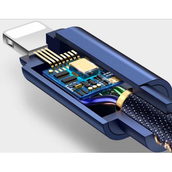 Fashion Jean Denim 1M 2.4A Micro USB Data Charging Cable For Android And ISO System