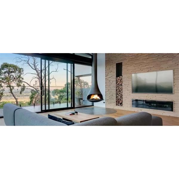 Europe Indoor Wood Burning Stove Decorative Suspended Ceiling Fireplace