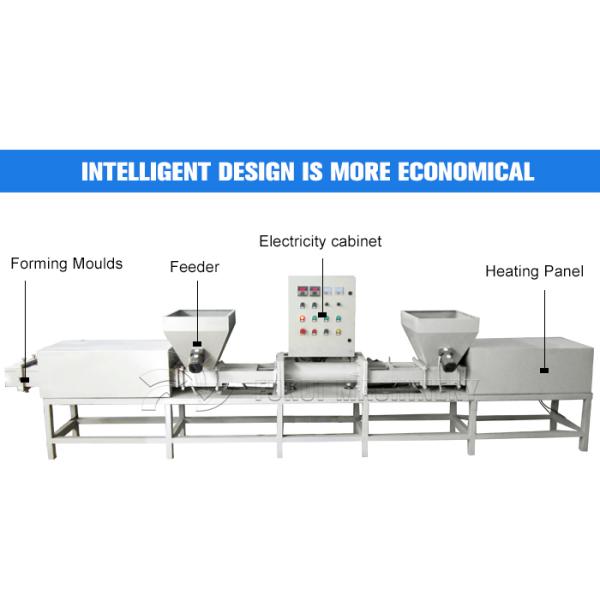 Large Capacity Sawdust Block Press Machine With Double Heads 3 Models