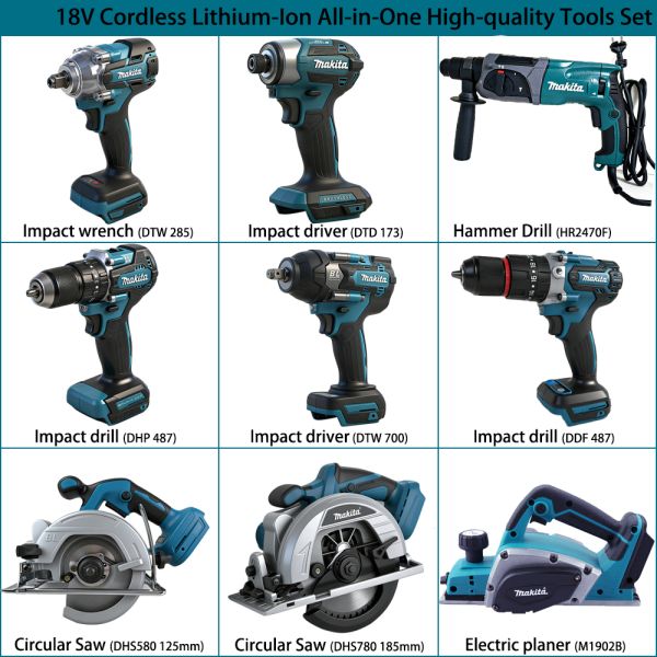 Woodworking Makita Brushless Kit Multi Functional Makita Full Set