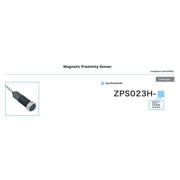IP67 Protection Class CNC Machinery Normally Open Magnetic Proximity Sensor Switch With M12 Screws ZPS023H