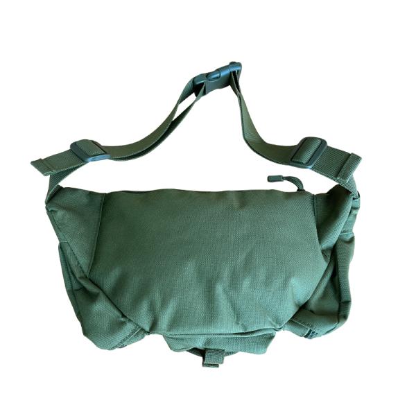 Interior Compartment Green Color Multi Function Waist Bag with Characters Pattern Type