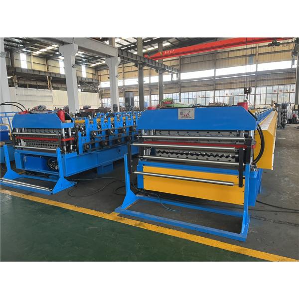 11KW Double Layer Panel Roll Forming Machine Corrguated And Roofing 0.8mm