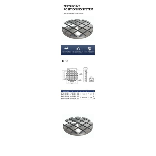 T Slotted Round Base Plate Aluminum Modular Fixturing For CNC Rotary Table