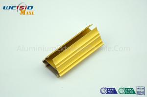 China Golden Color Extrusion Aluminum Profiles / Decoration Aluminium Door Frame on sale