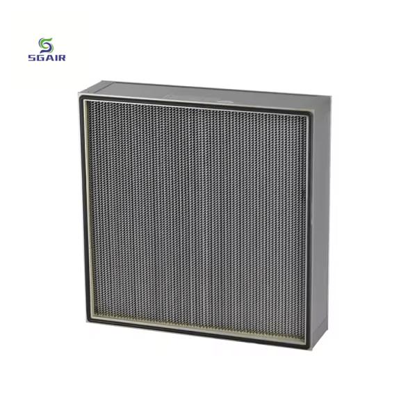 Rigid Galvanized Steel Air Purifier Filters Single Header MERV 9 110 Pa