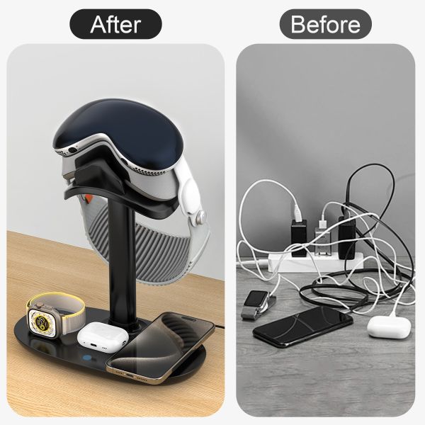 Fast 15W Wireless Charging Four-in-One Multifunction Charger