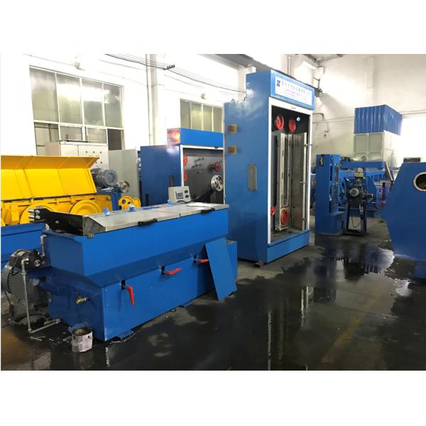 Customized Power Source Drum Copper Wire Drawing Machine 17DST With Double Spoolers