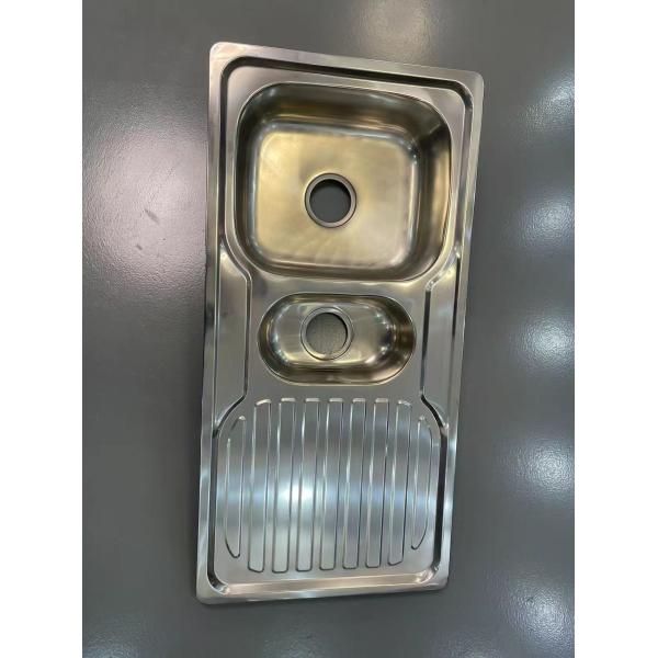 Commercial Kitchen Sink With Drainboard Customized Sink Dimensions Rear Drain Placement