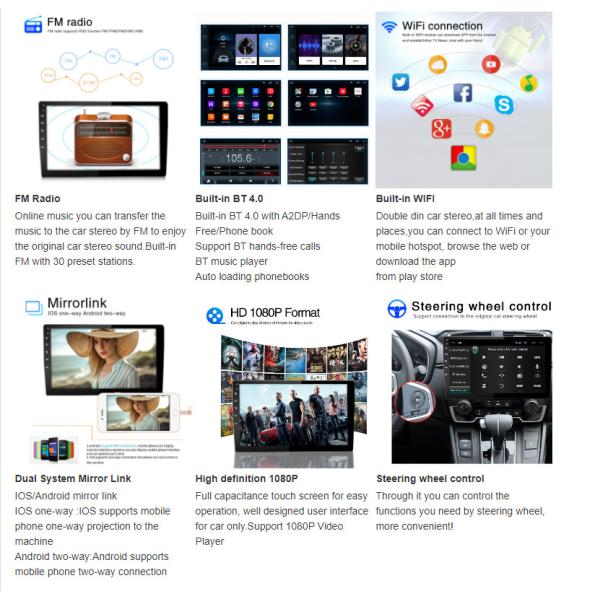 2014 - 2017 Honda City Android Head Unit Car Stereo 9 Inch RHD 3G Honda Android Radio