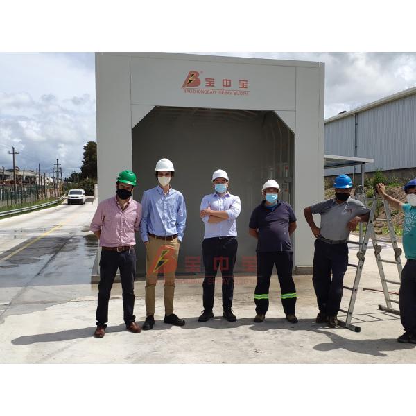Raining Test Booth For Mini Bus High Pressure Water Leackage Inspection Room