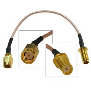 Router Cable RF Antenna Connector SMA / RP SMA Male to Female Adapter