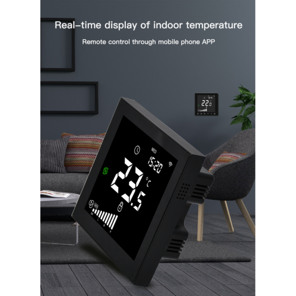 AC EC / PWM DC Ventilation Fan Controller With Temperature Real Time Monitoring