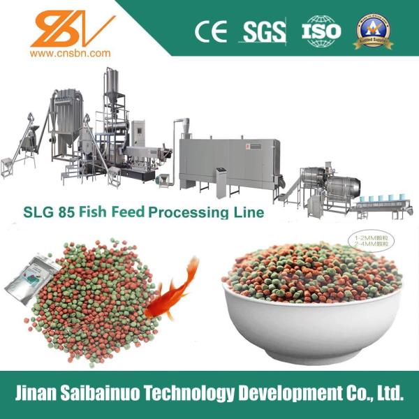 Automatic Fish Feed Making Extruder Production Line With Advanced Technology