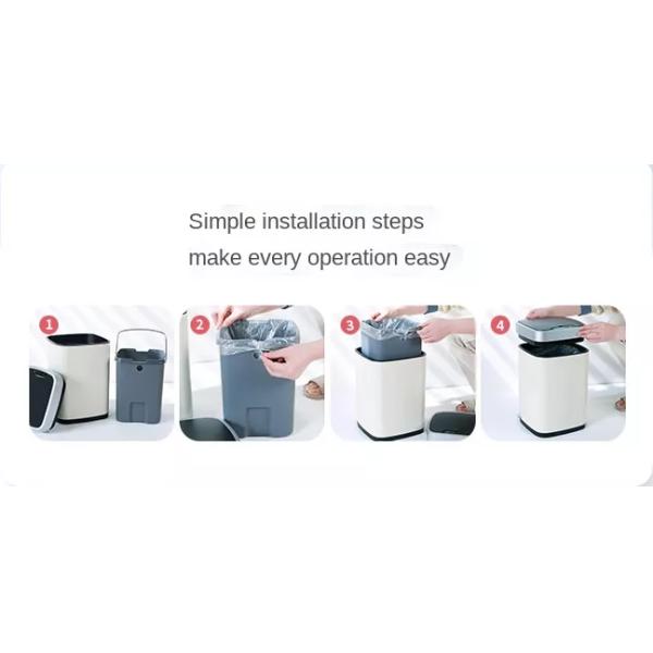 13.2 l Smart Sensor Trash Can Electronic Automatic Househ Motion Sensor Trash Can Feidash Touchless Trash Ca