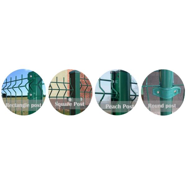 Eco Friendly PVC Coated 3x3 4x4 Galvanized Welded Wire Mesh 3D Fence with Pole Designs