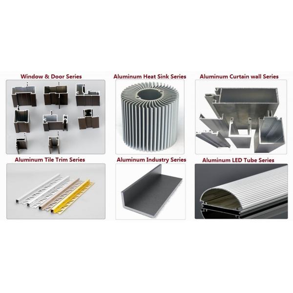 Various Color Powder Coating Aluminum Extrusion Profiles Window and Door Tanzania
