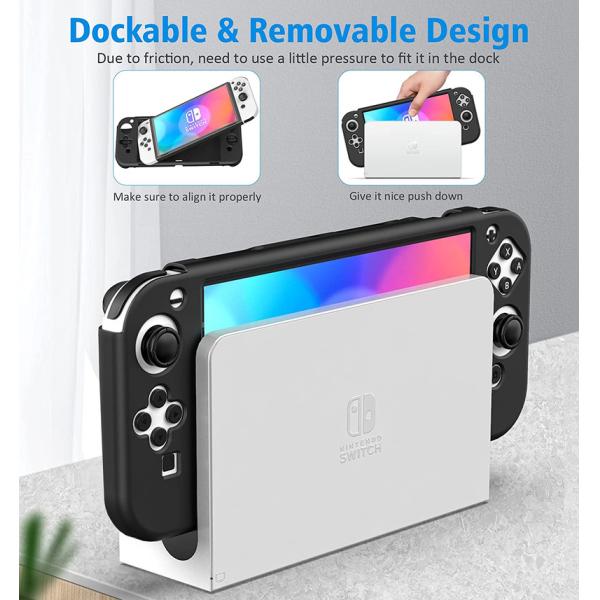 Water Proof Shock Proof HOXC Nintendo Switch OLED Protective Case, Silicone Cover Device for OLED Switch, New Release Silicone Cover for Nintendo