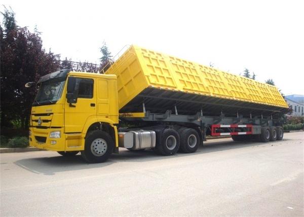 Heavy Duty Cargo Side Rear Tipping 2/3 Axles Truck Dump Trailer