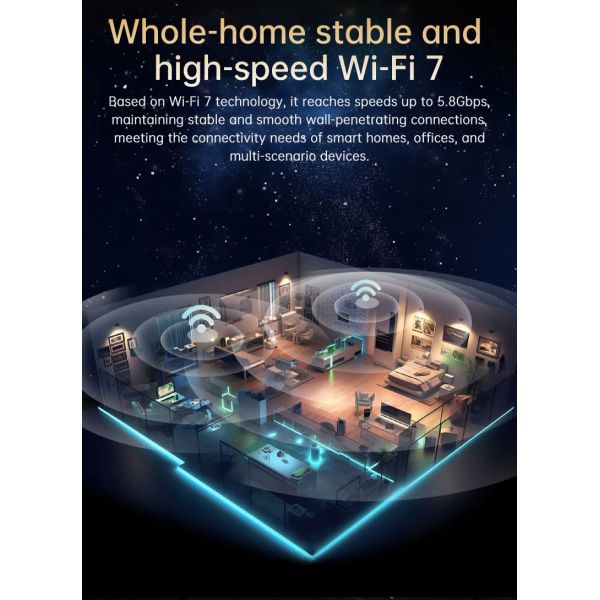 QOGRISYS Qcalcomm Chip QCC2072 Wireless Module Pcie WIFI7 Moudle 5.8Gbps WIFI Modules