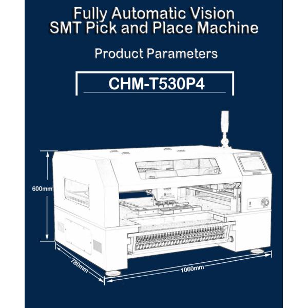 4 Heads SMT Chip Mounter Stencil Printing T962C Reflow Oven PCB Assembly Line