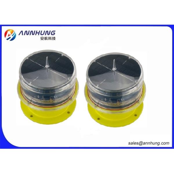 GPS Function DC6.4V Solar Powered Aviation Lights For Tower Crane