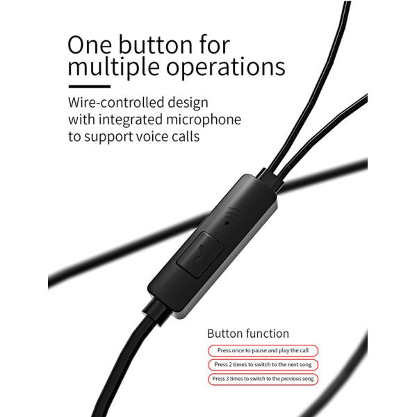 Noise Reduction 3.5mm E01 Wired Earphone With Microphone