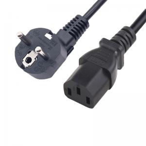 China 250V 16A Universal Power Cord , C13 1.5m AC Power Extension Cord on sale