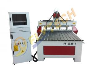 China 1325-4 woodworking cnc router 3D engraving machine with four spindles factory price on sale