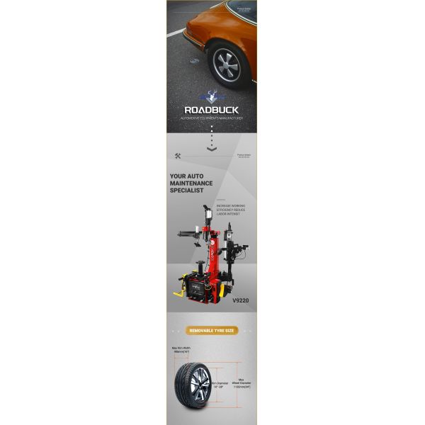 Central Locking Car Tyre Fitting Machine Energy Efficient For Wheel Changing