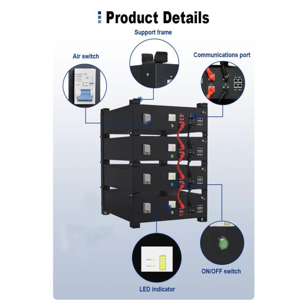 20480Wh 51.2V Lifepo4 Server Rack Battery 400ah Lithium Ion Battery For Solar Energy Storage