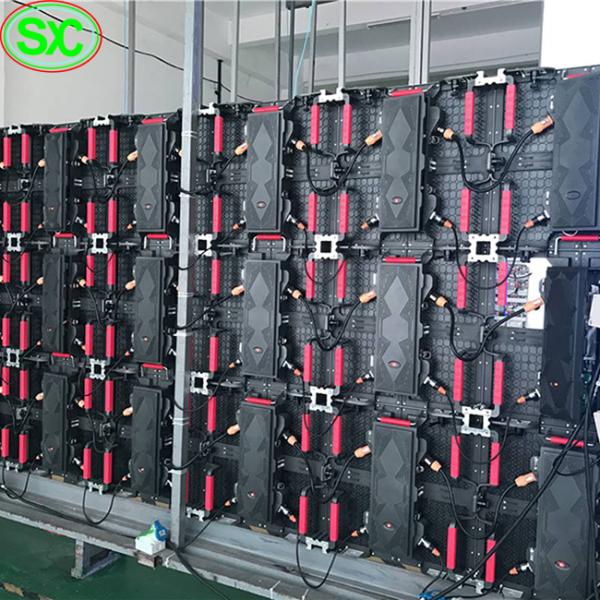 P3.91mm Indoor Full Color LED Video Wall Screen 500x500mm Cabinet