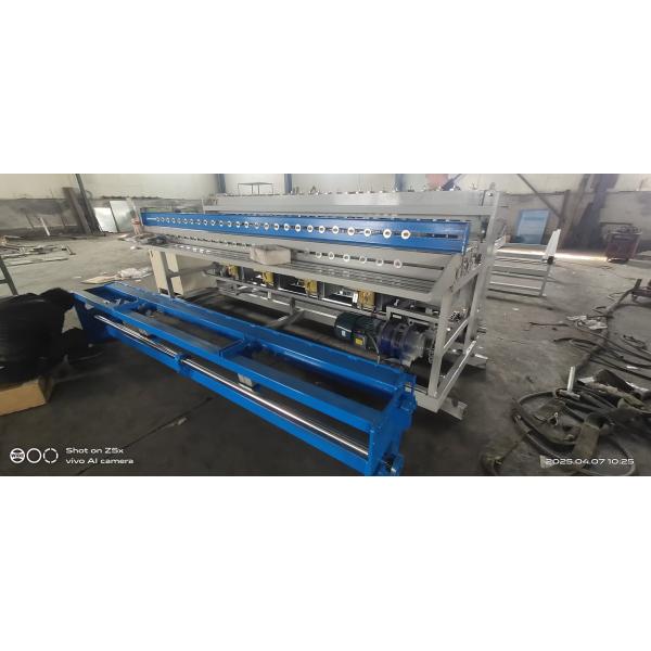 Black Galvanized Iron Wire Automatic Welded Mesh Machine With Plc Touch Screen