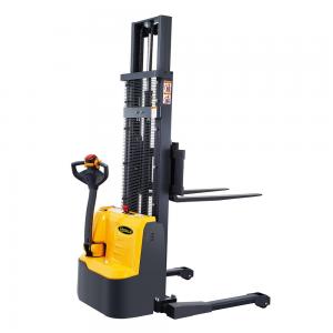 China 1.6T 3m Hydraulic Fully Electric Pallet Stacker Lift Goods Electric Stacking Vehicles on sale