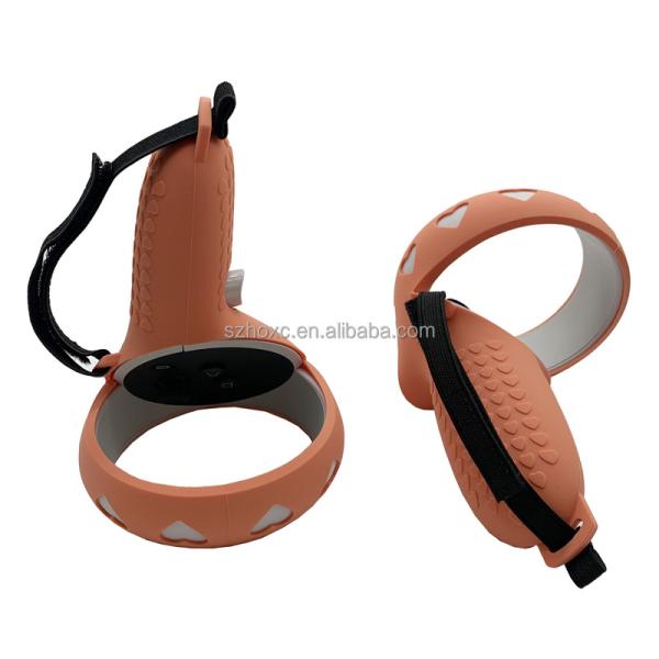 Silicone Protective Cover HOXC Compatible Controller Cover For Search 2 , Anti-Throw VR Oculus Protective Grip Controller With Wrist Knuckle Strap