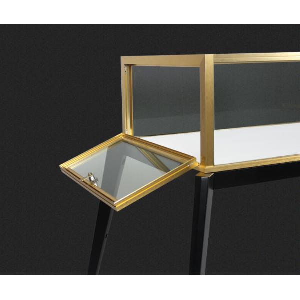 Luxury Transparent Jewelry Glass Display Cabinet Shopping Mall With Locks