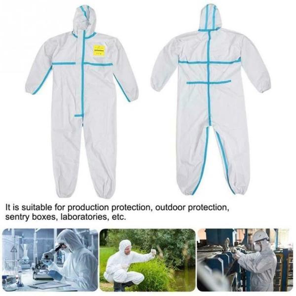 Full Body Medical Protective Coveralls One Piece Antibacterial S - 6XL